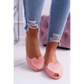 Pink Women's Ballerinas Meliski Hearts Opacify 2