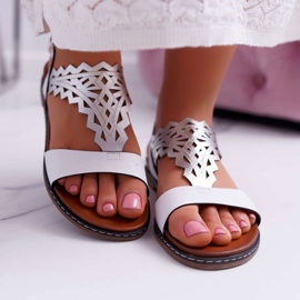 Women's Sandals Flat Sergio Leone SK011 White Lirielle 2