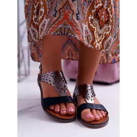 Women's Sandals Flat Sergio Leone SK011 Black Lirielle 2