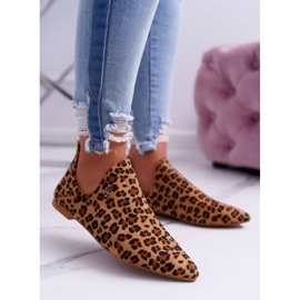 Lu Boo Boots With Cutouts Leopard Chelsea brown 1