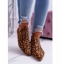 Lu Boo Boots With Cutouts Leopard Chelsea brown 2