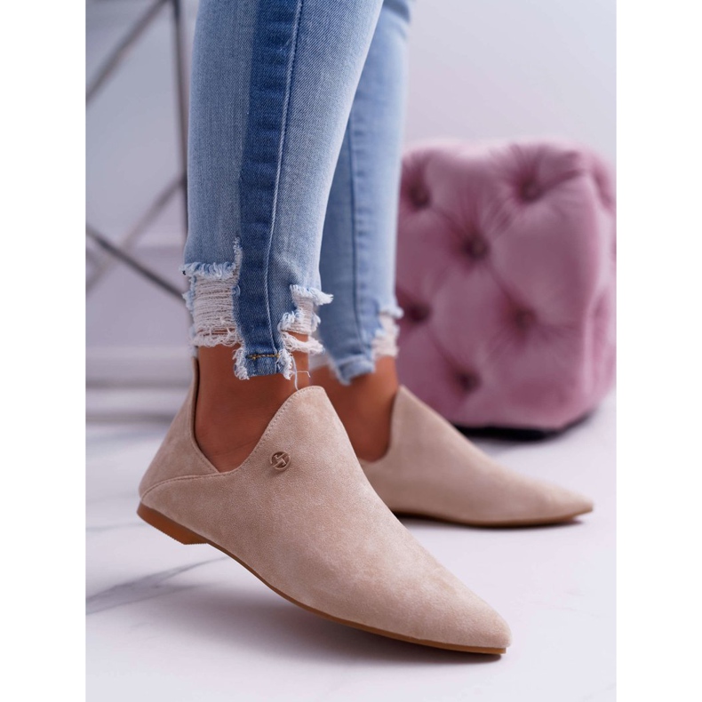 Lu Boo Boots With Cutouts Beige Chelsea 1