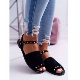 Women's Sandals Lu Boo Suede Black Silena 2