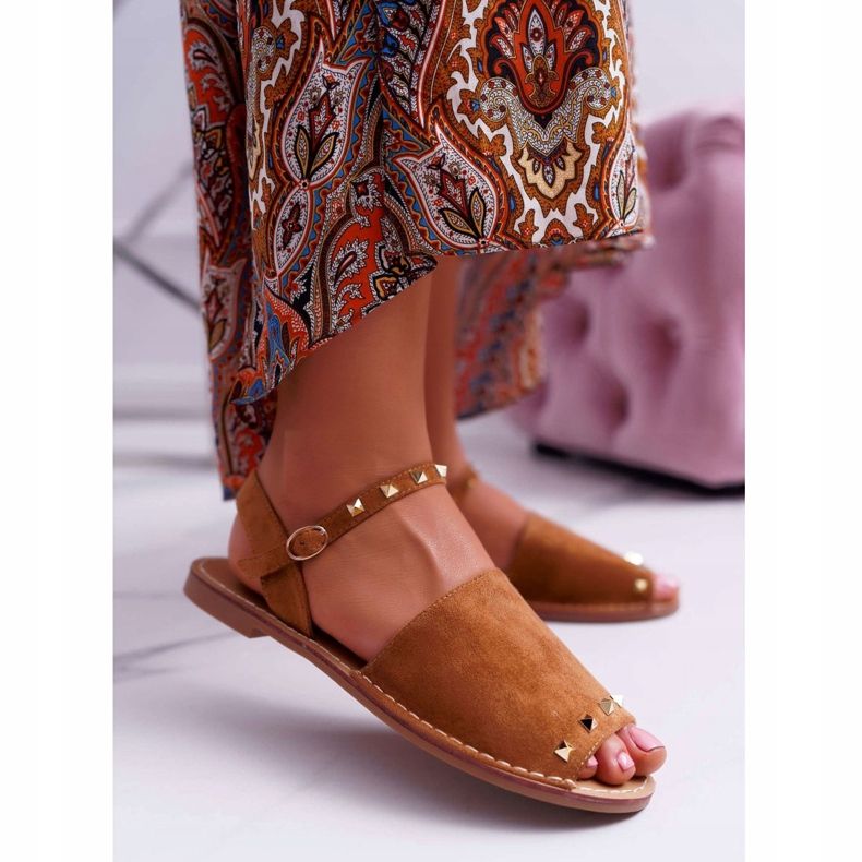 Women's Sandals Lu Boo Suede Camel Silena brown 1