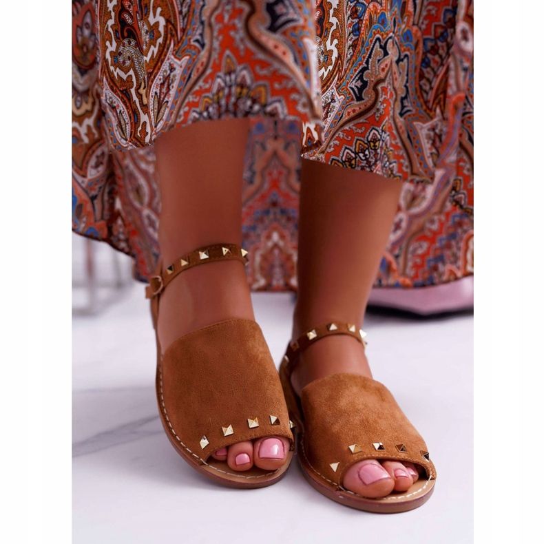 Women's Sandals Lu Boo Suede Camel Silena brown 2