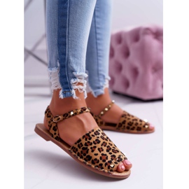 Women's Sandals Lu Boo Suede Leopard Silena brown 1