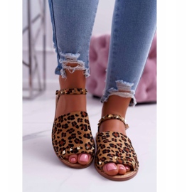 Women's Sandals Lu Boo Suede Leopard Silena brown 2