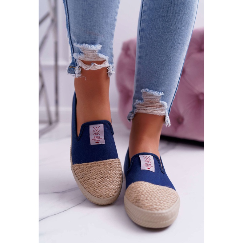 Women's Espadrilles Cross Jeans Navy Blue DD2R4046 2
