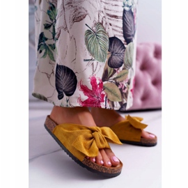 BUGO Women's Slippers With Bow Yellow Randy 1