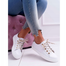 Nicole Women's Leather Sneakers White Viss 6