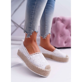 BUGO Women's Lace Espadrilles White Lovely Haven 1 BUGO Women's Lace Espadrilles White Lovely Haven 1
