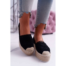 Women's Black Lace Espadrilles Lovely Haven 2 Women's Black Lace Espadrilles Lovely Haven 2