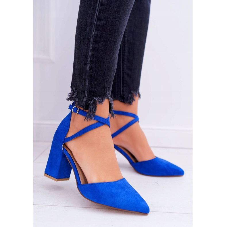 PS1 Women's Pumps On A Heel In Spitz Cornflower Traffic blue 1