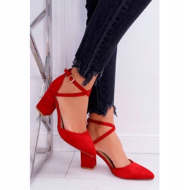 PS1 Women's Pumps On A Heel In Spitz Red Traffic 2