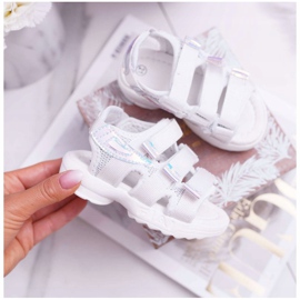 FRROCK Children's Sandals With Velcro For Girls White Kimmi 2 FRROCK Children's Sandals With Velcro For Girls White Kimmi 2