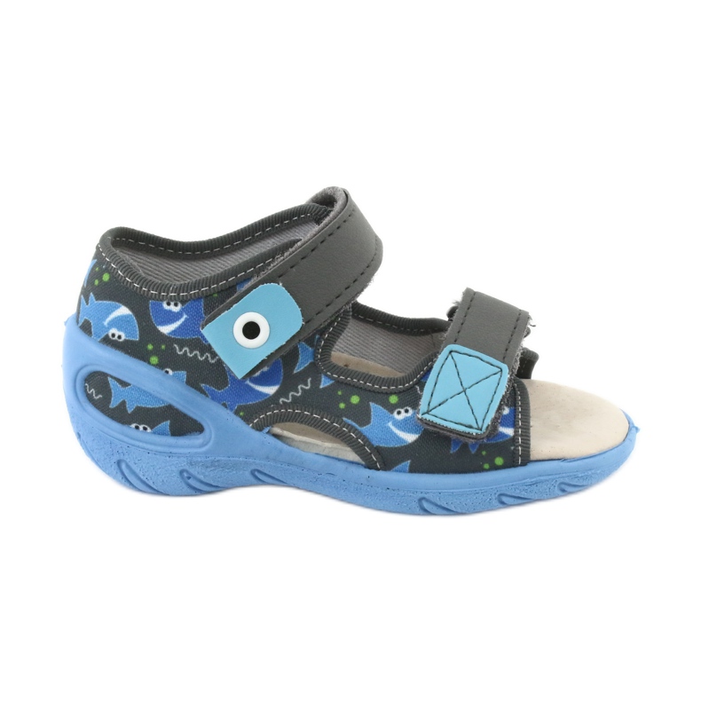 Befado children's shoes pu 065P128 blue grey 2