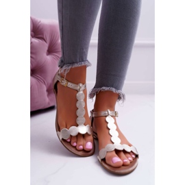 Women's Sandals Flat Leather Gold Nicole 2403 Melbourne golden 2 Women's Sandals Flat Leather Gold Nicole 2403 Melbourne golden 2
