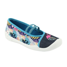 Befado children's shoes 116Y270 blue pink grey multicolored 2
