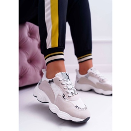 NFR Women's Sport Shoes Suede White Snake Skin Lollipop grey 2 NFR Women's Sport Shoes Suede White Snake Skin Lollipop grey 2