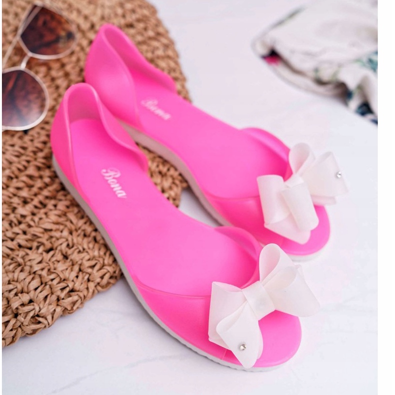 Rubber Ballerinas Meliski Bows Pink Candy 1