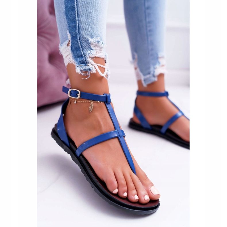 Lu Boo Sandals Roman women, Japanese Lento Navy blue 2 Lu Boo Sandals Roman women, Japanese Lento Navy blue 2