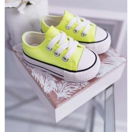 FRROCK Children's Sneakers Brocade Lime Neon Misty yellow 1