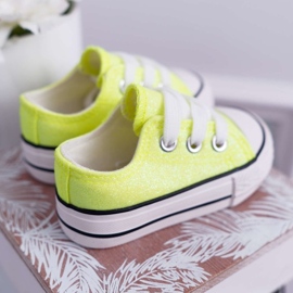 FRROCK Children's Sneakers Brocade Lime Neon Misty yellow 2