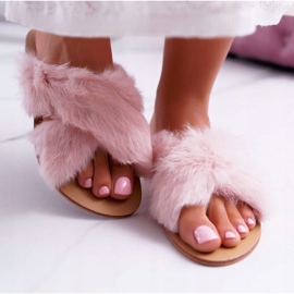 Women's Slippers With Fur Lu Boo Pink Pimmer 2