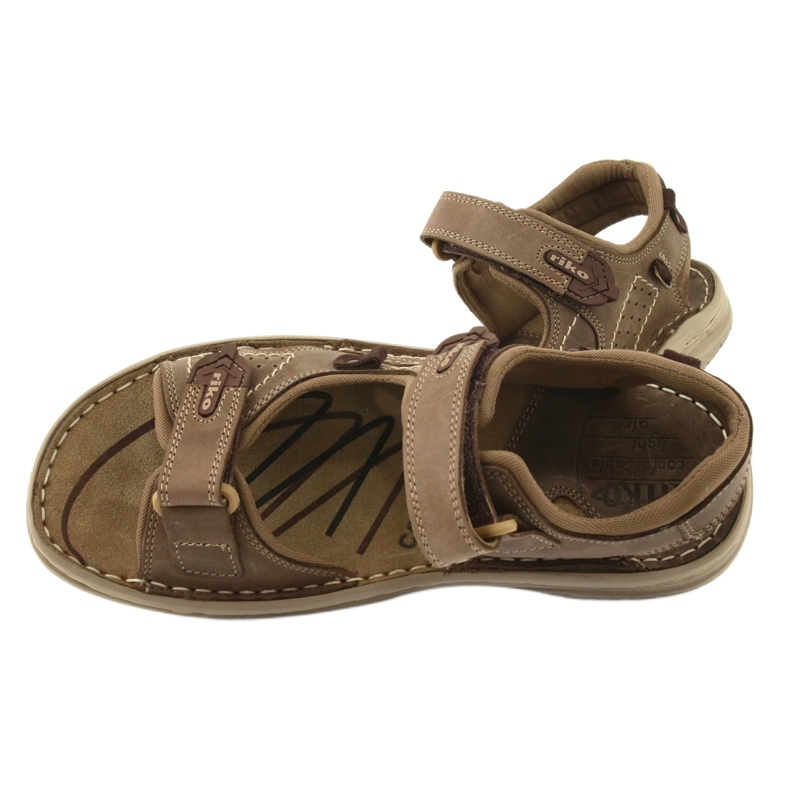 Riko 552 comfort men's sandals beige 4