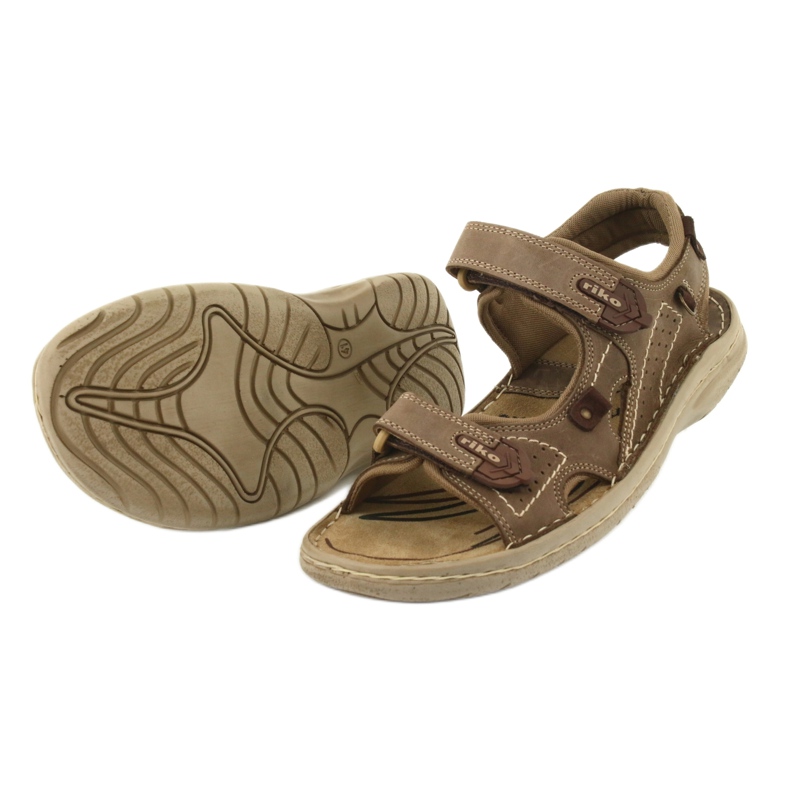 Riko 552 comfort men's sandals beige 3