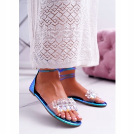 Women's Sandals Lu Boo Blue Crystals Madina 1