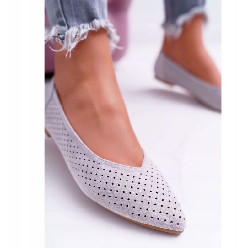 Women's Ballerinas Lu Boo Openwork Gray Dessert grey 2