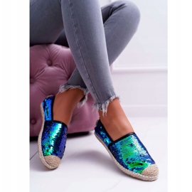 Women's Espadrilles Lu Boo Green Sequins Destino 1