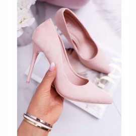 SEA Women's high heels Suede Pink Yanna 1