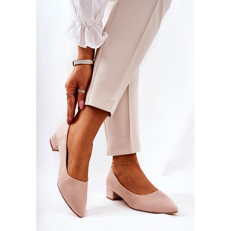 PS1 Classic Women's Pumps Suede Beige Rheya 2