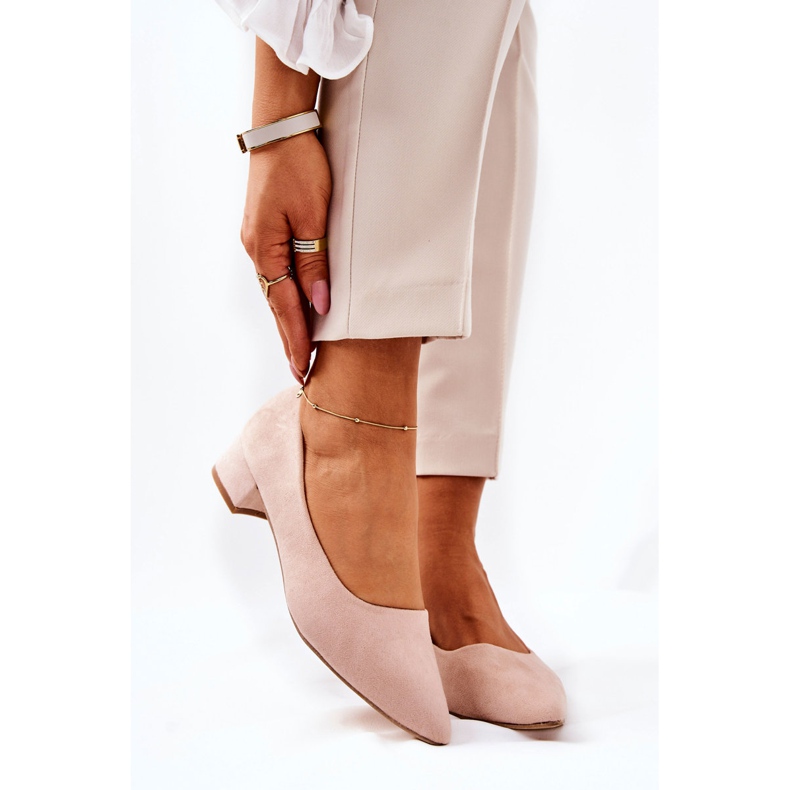 PS1 Classic Women's Pumps Suede Beige Rheya 1