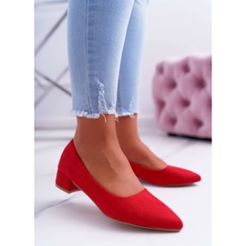 PS1 Classic Women's Pumps Suede Red Rheya 2