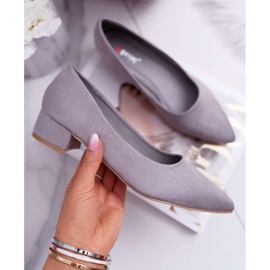 PS1 Classic Women's Pumps Suede Gray Rheya grey 1