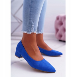 PS1 Classic Women's Pumps Suede Blue Rheya 2