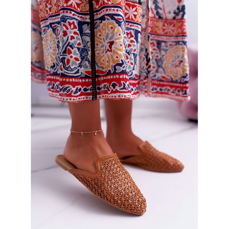 Elegant Women's Slippers Brown Vices 3301 1