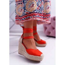 Women's Sandals On Wedge Orange Tahaya 1