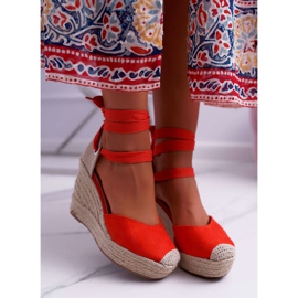 Women's Sandals On Wedge Orange Tahaya 2
