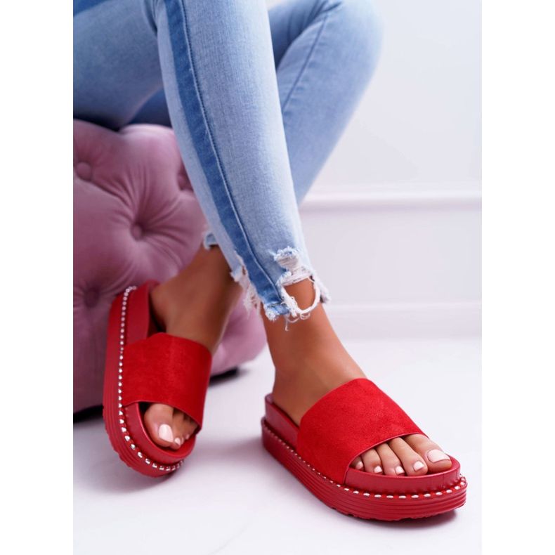 Women's High Slippers Red Kadela 1