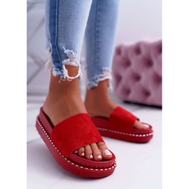 Women's High Slippers Red Kadela 2
