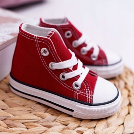 FRROCK Children's Classic High Sneakers Red Filemon 1
