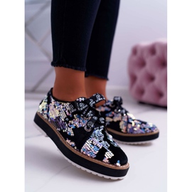 Women's Brogues Lu Boo Silver Sequins Moonlight black multicolored 2