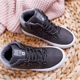 Children's Boy's Shoes Sneakers Big Star Gray EE374040 grey 2 Children's Boy's Shoes Sneakers Big Star Gray EE374040 grey 2