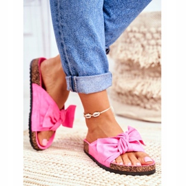 BUGO Women's Slippers On Cork Neon Fuchsia Wendy pink 2