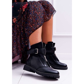 SEA Women's Military Flat Heel Boots Black Travist 1 SEA Women's Military Flat Heel Boots Black Travist 1