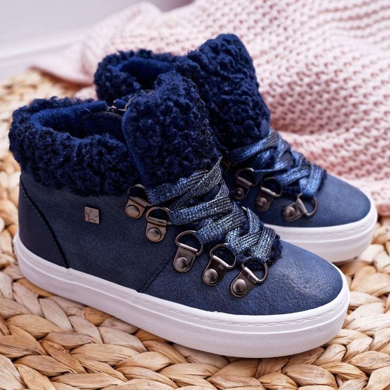 Children's Boys Girls Shoes Girls Big Star Navy Blue EE374018 2 Children's Boys Girls Shoes Girls Big Star Navy Blue EE374018 2